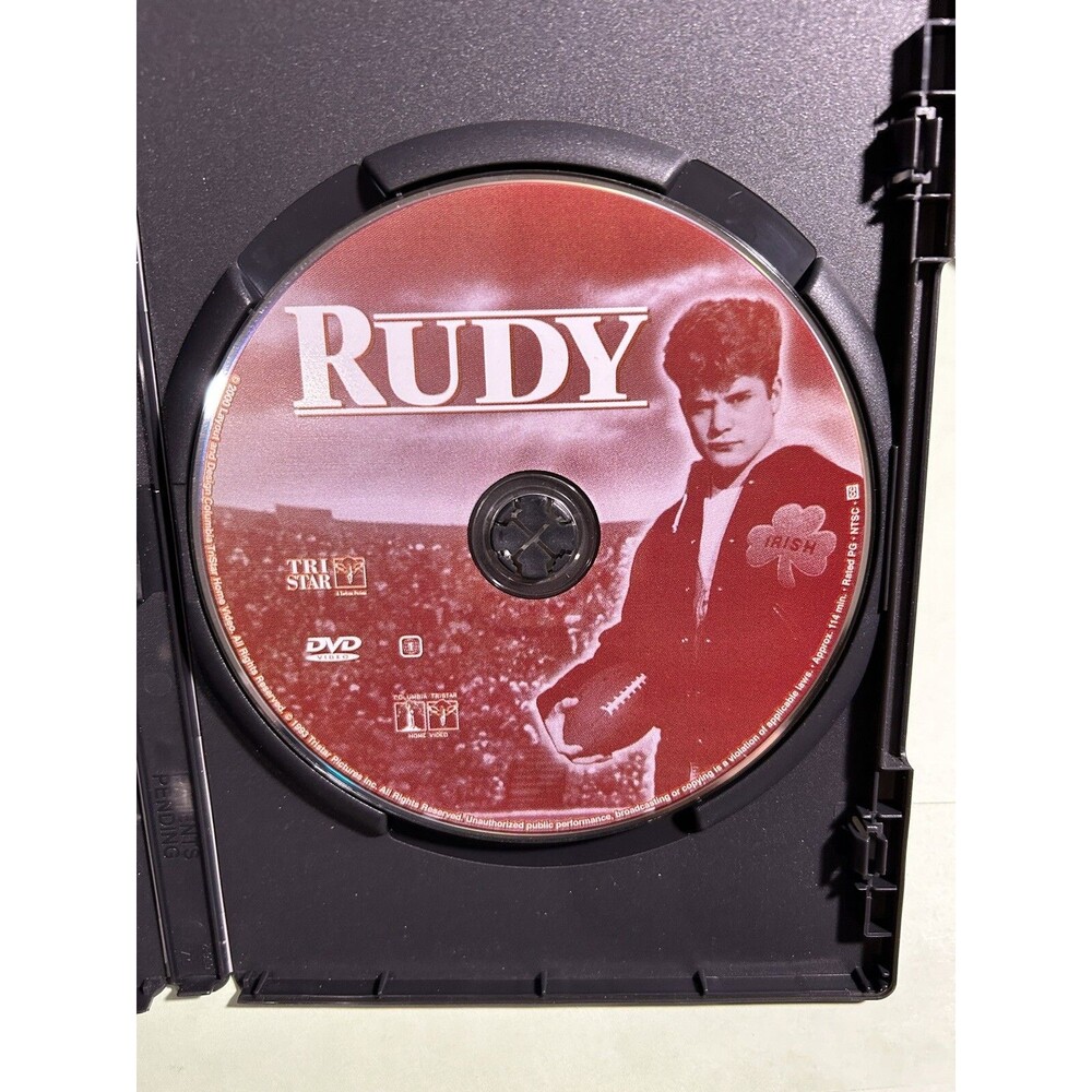 RUDY DVD NMint +Bonus Free GAME DAY Football Notre Dame IRISH vs Stanford Pin - Picture 6 of 7